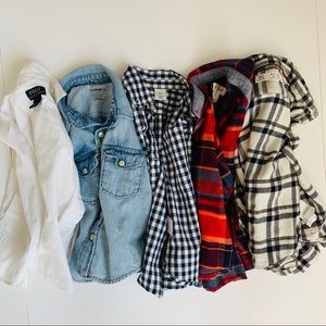 Bundle of 5 button shirts